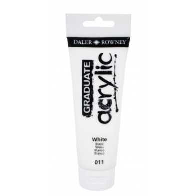 D123120011-PINTURA DALER ROWNEY GRADUATE 120ml BLAN precio por 3 unidades