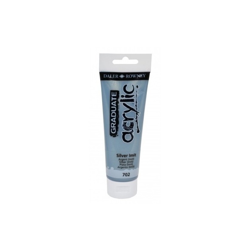 D123120702-PINTURA DALER ROWNEY GRADUATE 120ml SILV precio por 3 unidades
