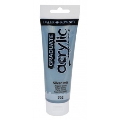 D123120702-PINTURA DALER ROWNEY GRADUATE 120ml SILV precio por 3 unidades