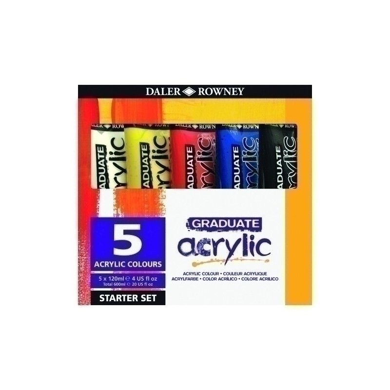 D123900100-PINTURA DALER ROWNEY GRADUATE 120ml E/5 precio por 1 unidades