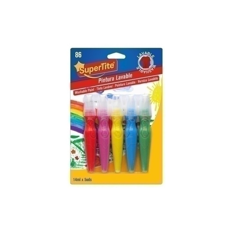 2786-PINTURA LAVABLE SUPERTITE 14ml 5 UD precio por 6 unidades