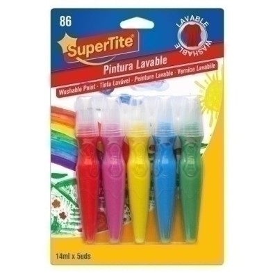 2786-PINTURA LAVABLE SUPERTITE 14ml 5 UD precio por 6 unidades