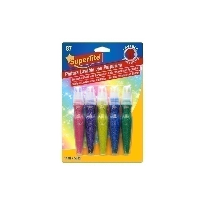 2787-PINTURA LAVABLE SUPERTITE PURP.14ml 5 UD precio por 6 unidades