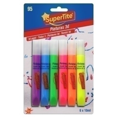 2795-PINTURA 3D SUPERTITE 10ml 6 UNID precio por 12 unidades
