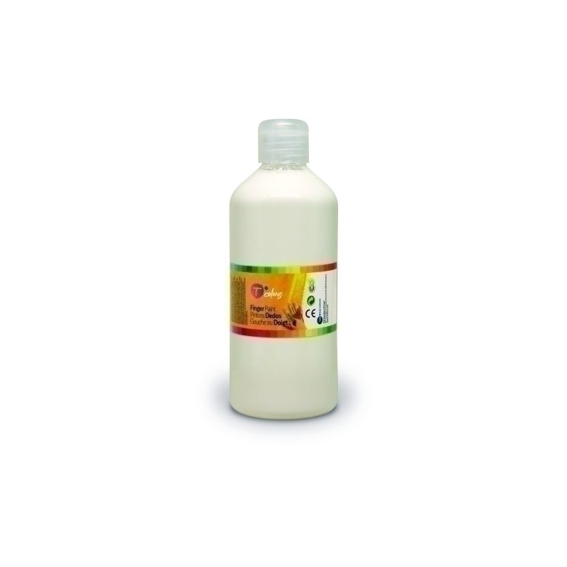 51886-PINTURA DEDOS TCOLORS 500 ml BLANCO precio por 1 unidades