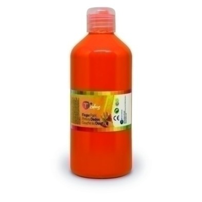 51889-PINTURA DEDOS TCOLORS 500 ml NARANJA precio por 1 unidades