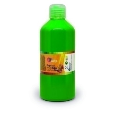 51892-PINTURA DEDOS TCOLORS 500 ml VERDE precio por 1 unidades