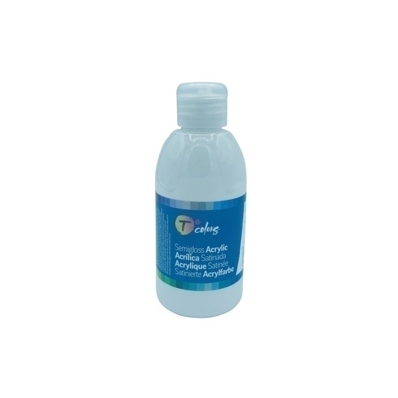 34443-PINTURA ACRIL.TCOLORS 250 ml BLANCO precio por 1 unidades