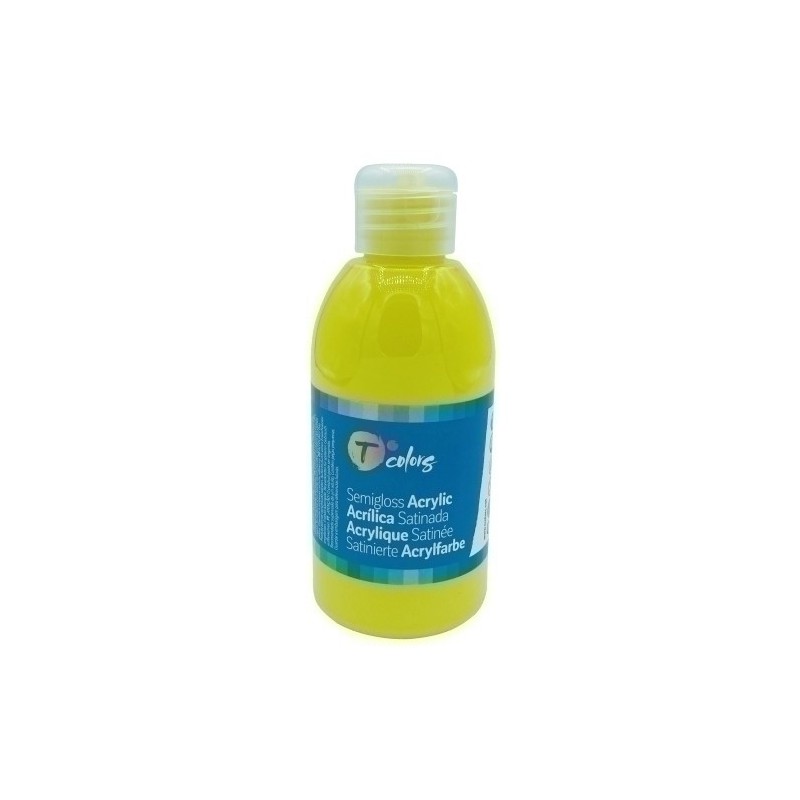 34444-PINTURA ACRIL.TCOLORS 250 ml AMARILLO precio por 1 unidades