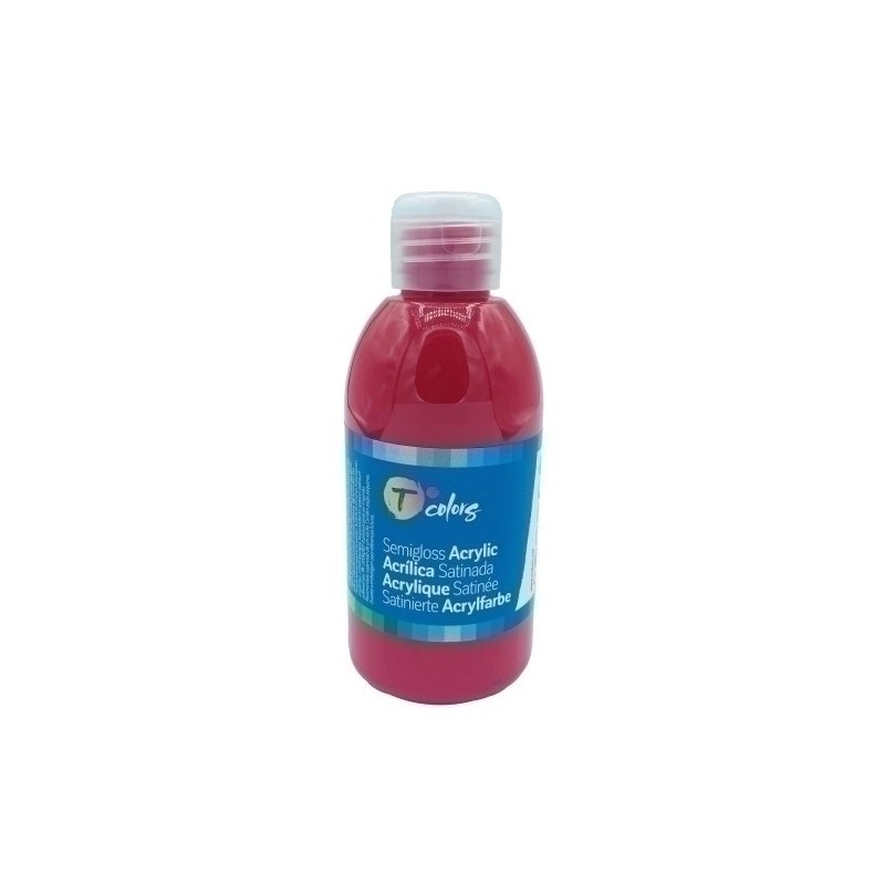 34447-PINTURA ACRIL.TCOLORS 250 ml ROJO precio por 1 unidades