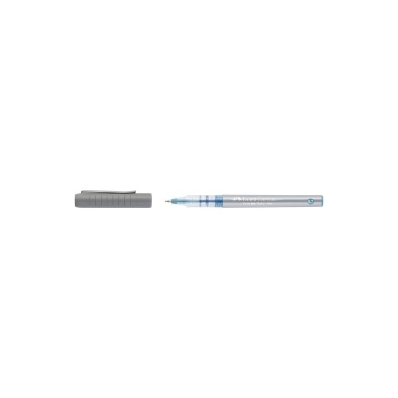 348147-ROLLER FABER FREE INK 0.7 AZUL CIELO precio por 12 unidades