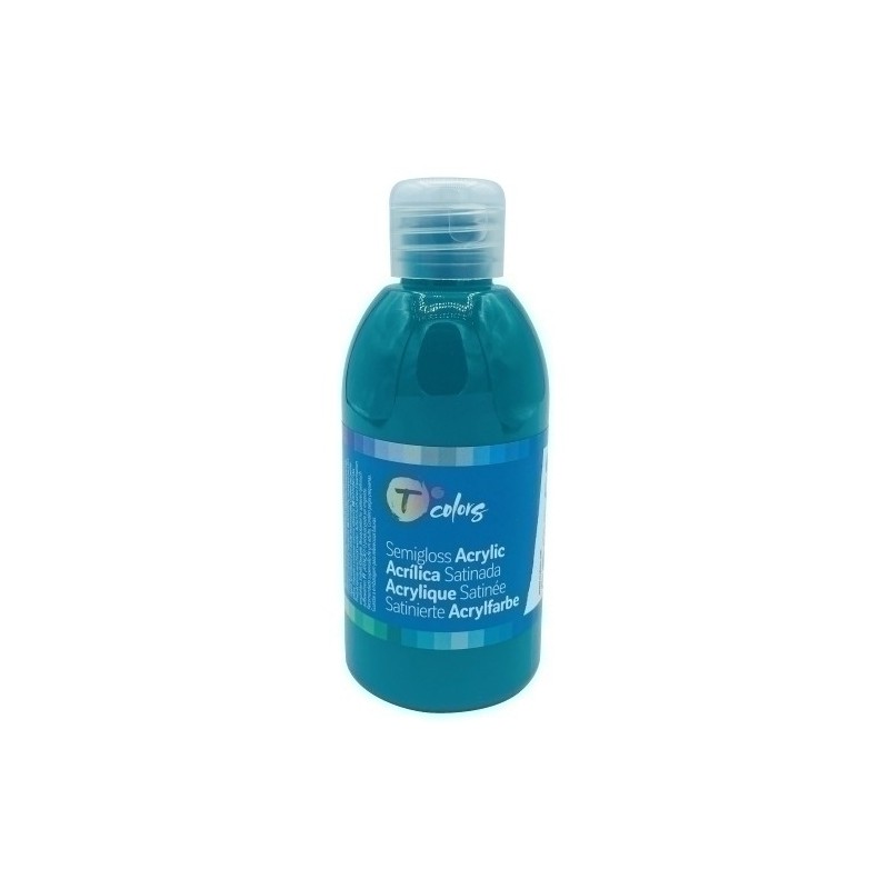 35412-PINTURA ACRIL.TCOLORS 250 ml VERDE OSCUR precio por 1 unidades