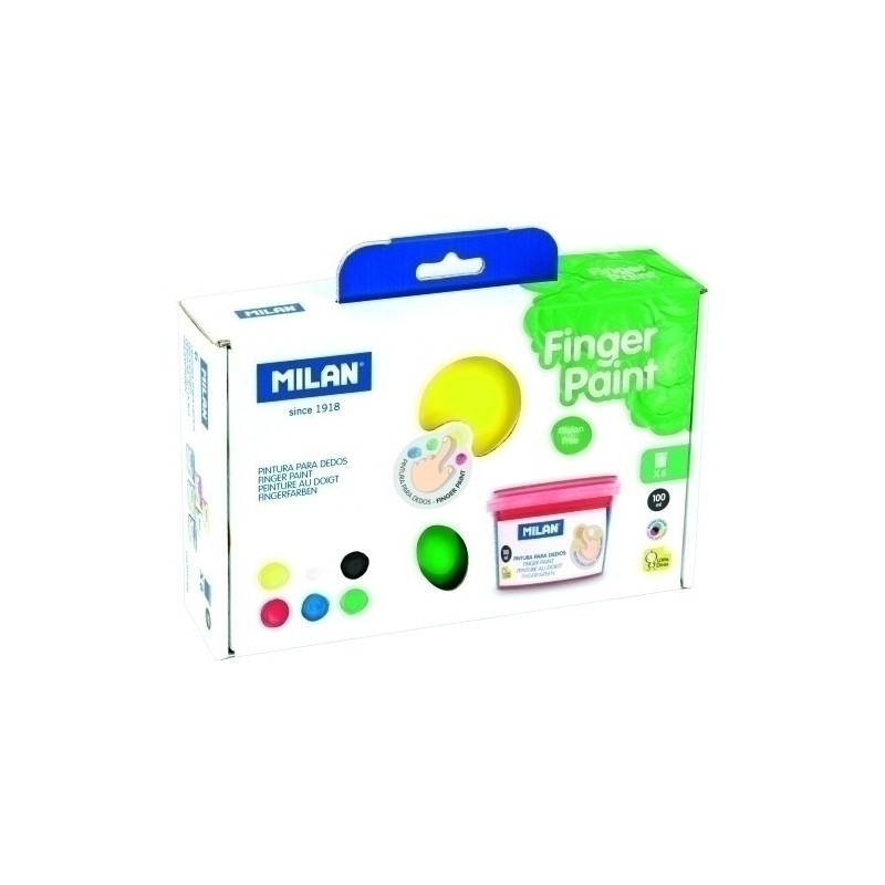 031C306-PINTURA DEDOS MILAN 40 ml SURTIDO C/6 precio por 1 unidades