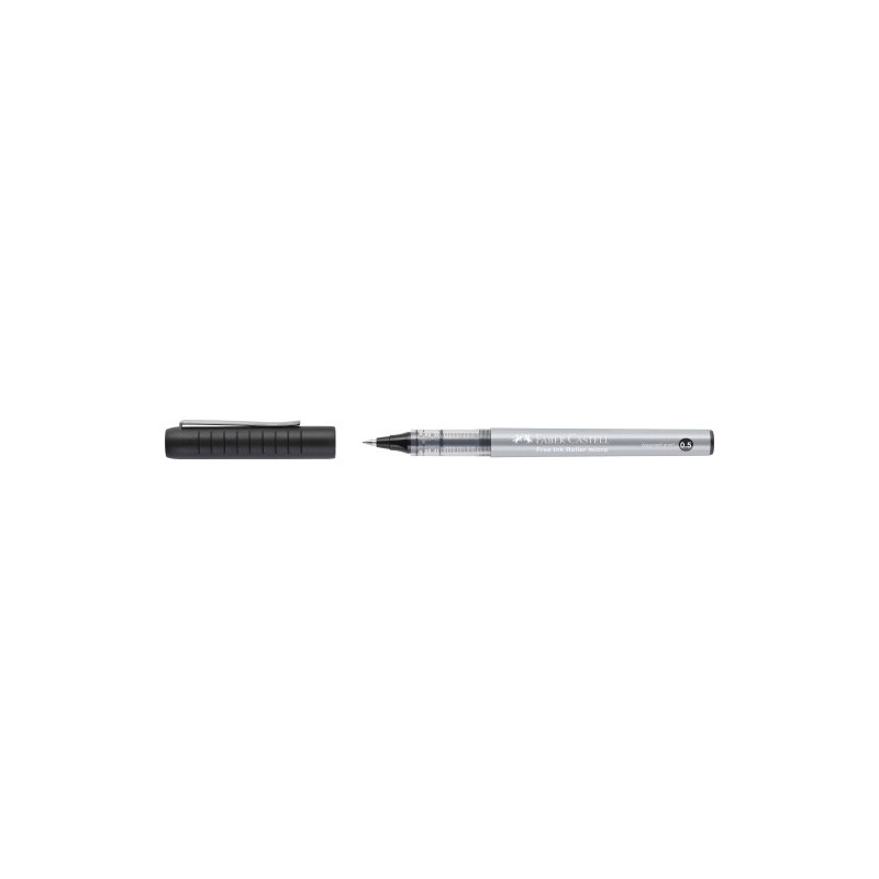 348502-ROLLER T.LIQ. FABER FREE INK 0.5 NEGRO precio por 12 unidades