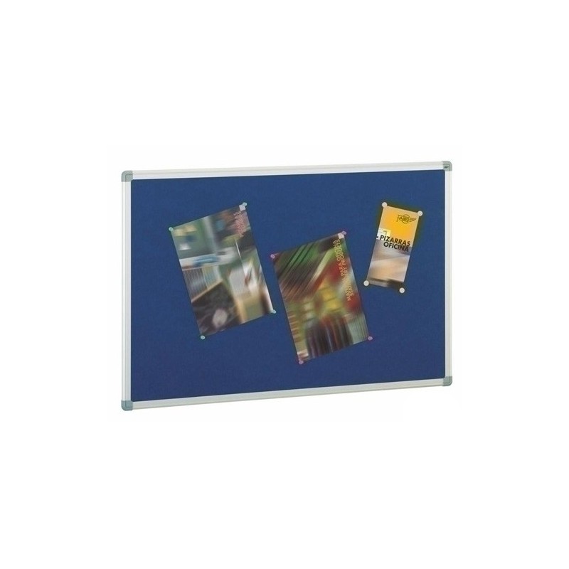 601T-3A-TABLERO CORCHO TAP M. ALUMINIO 90X120 AZ precio por 1 unidades