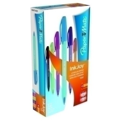 S0975420-BOLIGRAFO PAPER MATE INKJOY 100 CAP FANT precio por 12 unidades