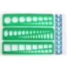 156124-PLANTILLAS ESCOLAR JUEGO-3 SURTID R-C-E* precio por 10 unidades