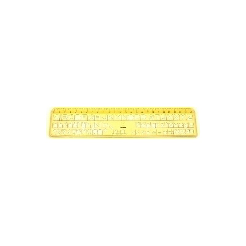 260-10-PLANTILLA ROTULACION 10mm precio por 20 unidades
