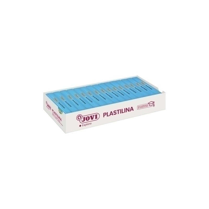 7112-PLASTILINA JOVI 71 PAST. AZUL CLA. C/15 precio por 1 unidades