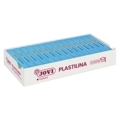 7112-PLASTILINA JOVI 71 PAST. AZUL CLA. C/15 precio por 1 unidades