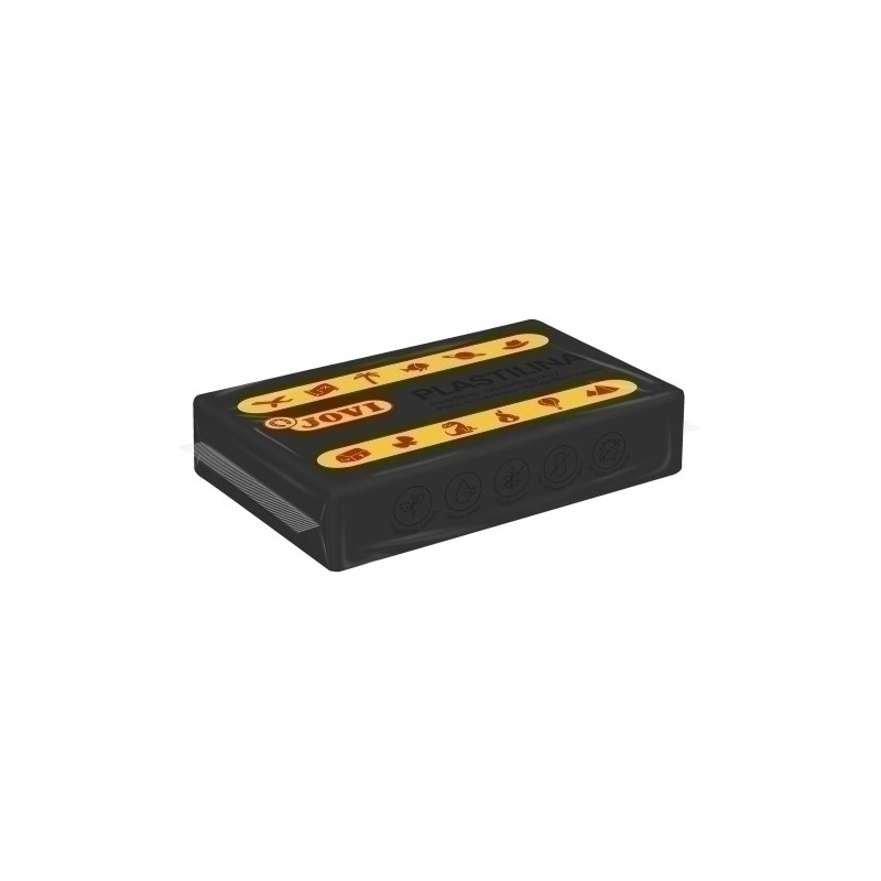 7015-PLASTILINA JOVI 70 PAST. NEGRO C/30 precio por 1 unidades