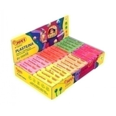 70F-PLASTILINA JOVI 70 PAST. COL.FLUOR  C/30 precio por 1 unidades