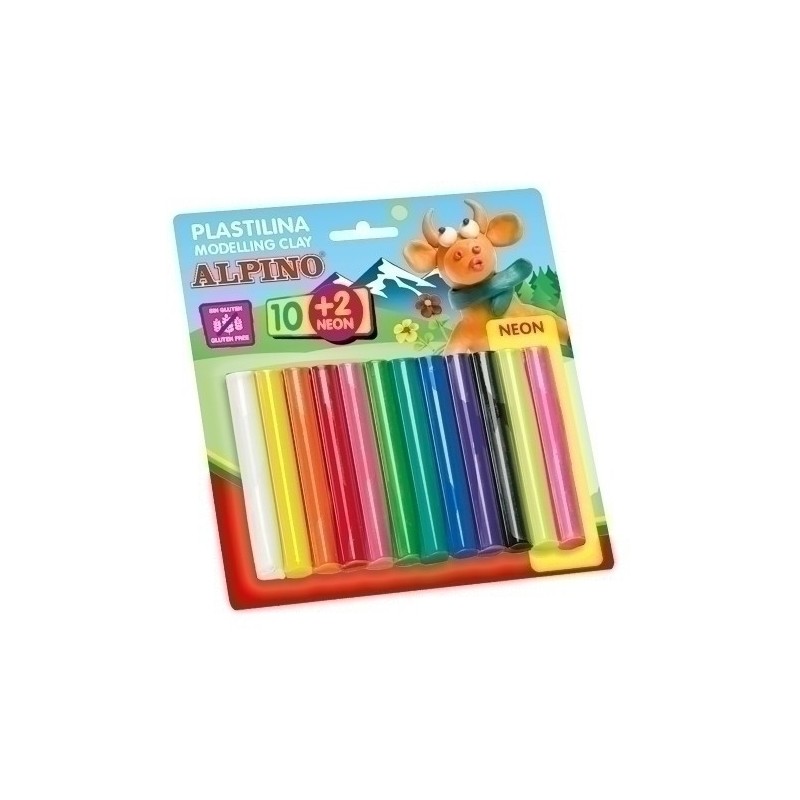 DP000018-PLASTILINA ALPINO BLISTER 10+2 17GR precio por 1 unidades
