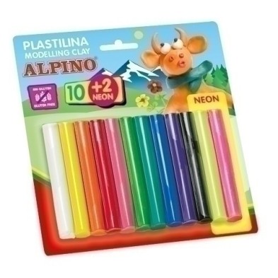 DP000018-PLASTILINA ALPINO BLISTER 10+2 17GR precio por 1 unidades