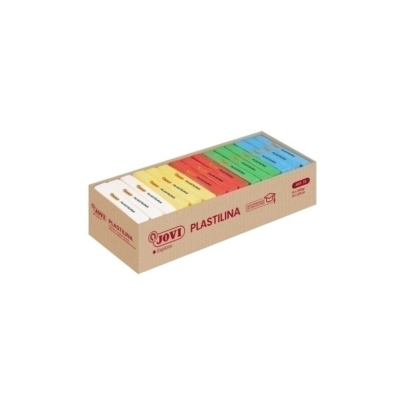 72B-PLASTILINA JOVI 72 PAST. SURTIDO C/15 precio por 1 unidades