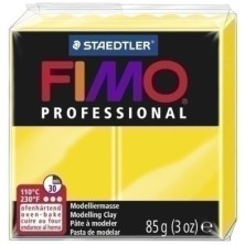 8004-1-PASTA MODELAR FIMO PROF. AMARILLO 85GR precio por 4 unidades