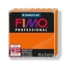 8004-4-PASTA MODELAR FIMO PROF. NARANJA 85GR precio por 4 unidades