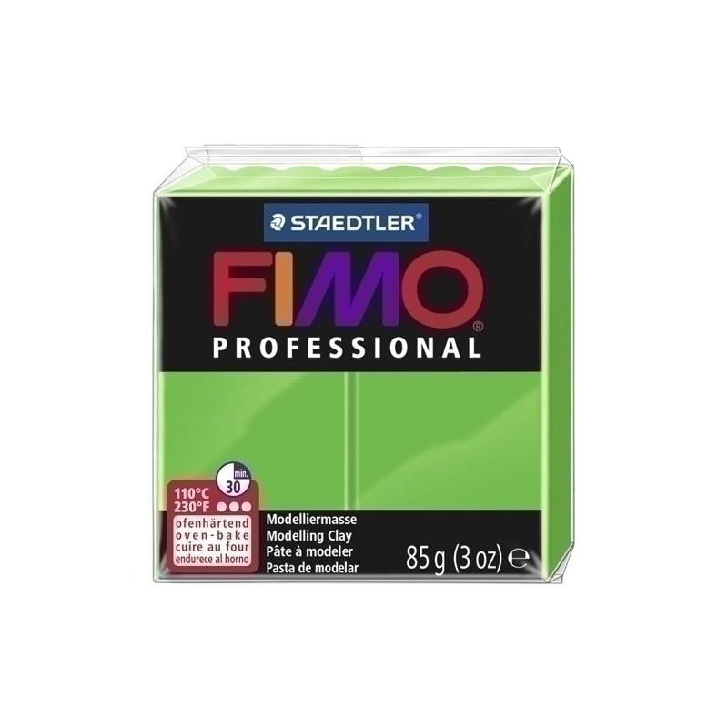 8004-5-PASTA MODELAR FIMO PROF. VERDE 85GR precio por 4 unidades