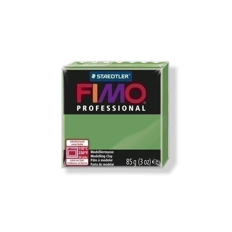 8004-57-PASTA MODELAR FIMO PROF. VERDE OLIVA 85G precio por 4 unidades