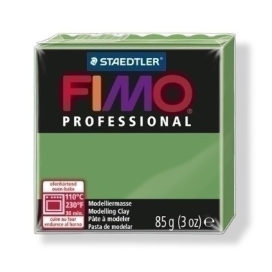 8004-57-PASTA MODELAR FIMO PROF. VERDE OLIVA 85G precio por 4 unidades
