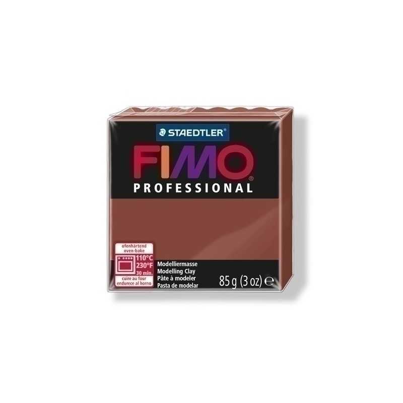 8004-77-PASTA MODELAR FIMO PROF. CHOCOLATE 85GR precio por 4 unidades