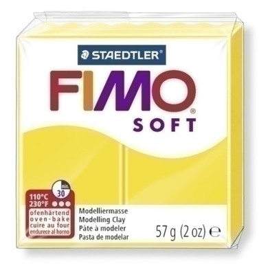 8020-10-PASTA MODELAR FIMO SOFT AMARILLO LIM. 57 precio por 6 unidades
