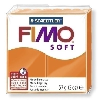 8020-42-PASTA MODELAR FIMO SOFT NARANJA 57GR precio por 6 unidades
