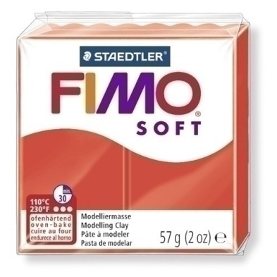 8020-24-PASTA MODELAR FIMO SOFT ROJO INDIAN 57GR precio por 6 unidades