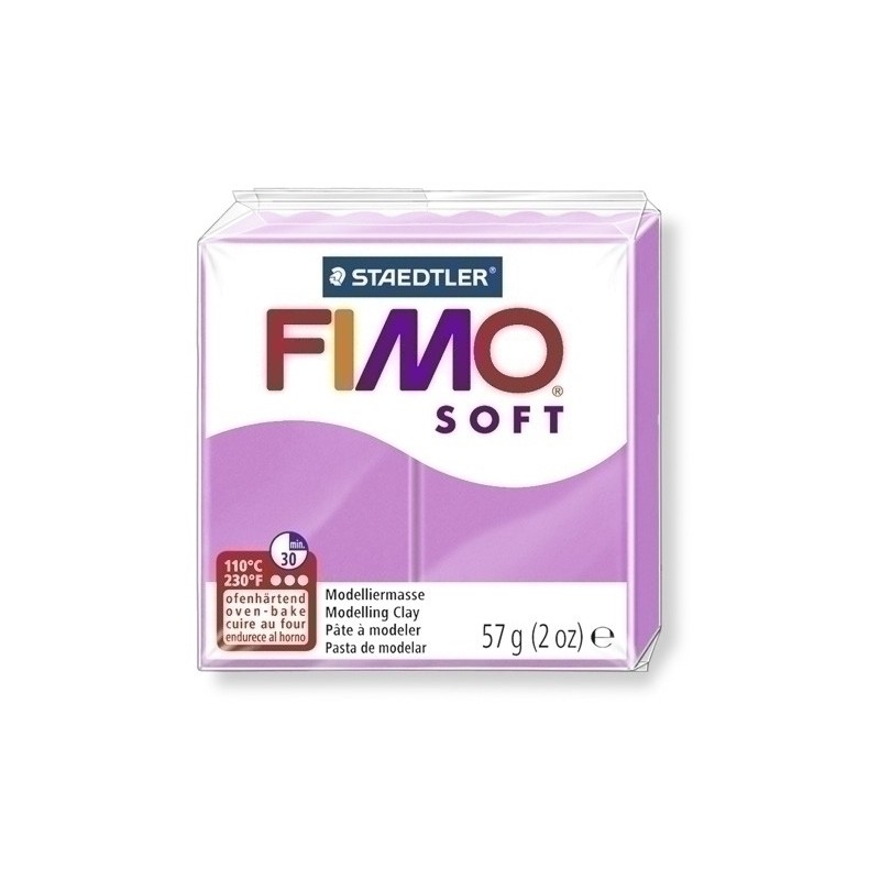 8020-62-PASTA MODELAR FIMO SOFT LAVANDA 57GR precio por 6 unidades