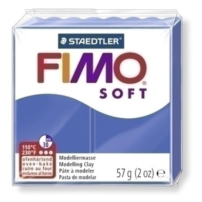 8020-33-PASTA MODELAR FIMO SOFT AZUL BRILL. 57GR precio por 6 unidades