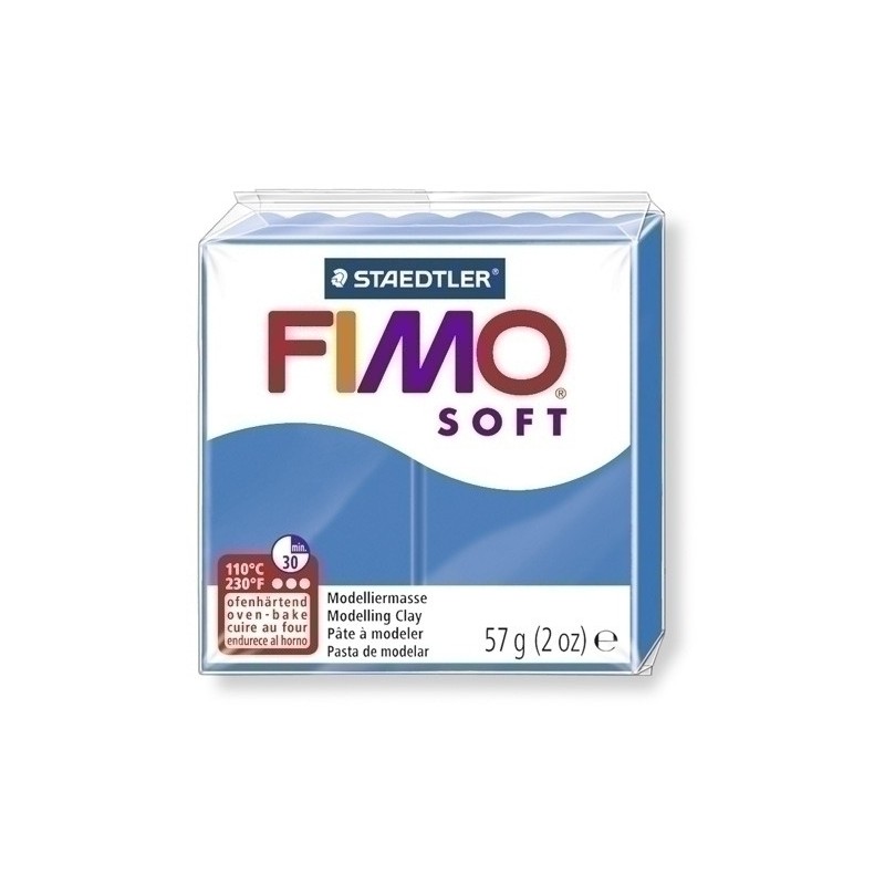 8020-37-PASTA MODELAR FIMO SOFT AZUL 57GR precio por 6 unidades