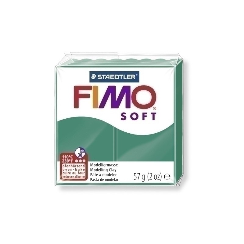8020-56-PASTA MODELAR FIMO SOFT ESMERALDA 57GR precio por 6 unidades
