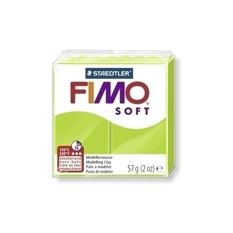 8020-50-PASTA MODELAR FIMO SOFT VERDE MANZANA 57 precio por 6 unidades