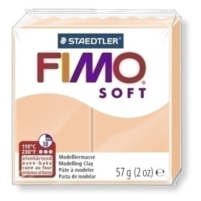 8020-43-PASTA MODELAR FIMO SOFT BEIGE 57GR precio por 6 unidades