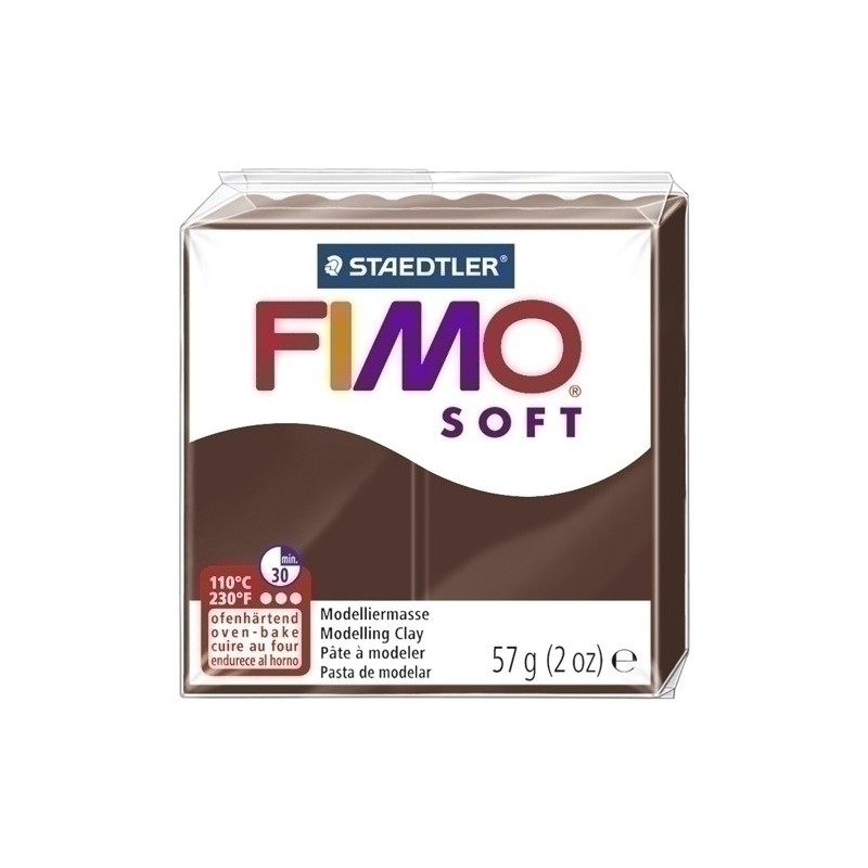 8020-75-PASTA MODELAR FIMO SOFT CHOCOLATE 57GR precio por 6 unidades