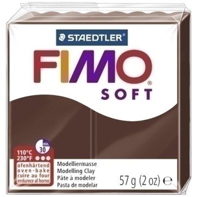 8020-75-PASTA MODELAR FIMO SOFT CHOCOLATE 57GR precio por 6 unidades