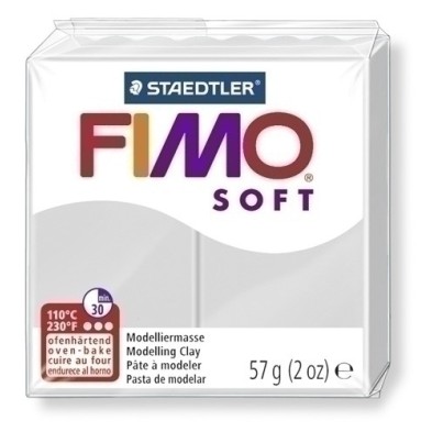 8020-80-PASTA MODELAR FIMO SOFT GRIS DELFIN 57GR precio por 6 unidades