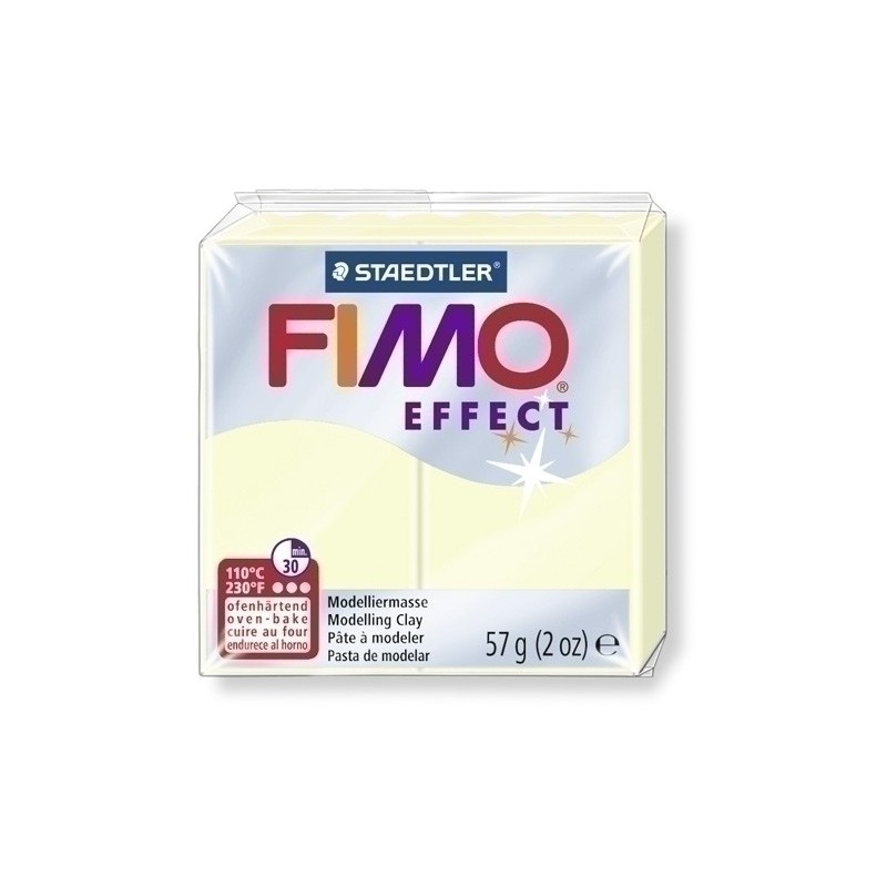 8020-04-PASTA MODELAR FIMO EFFECT FOSFORESCENTE precio por 6 unidades