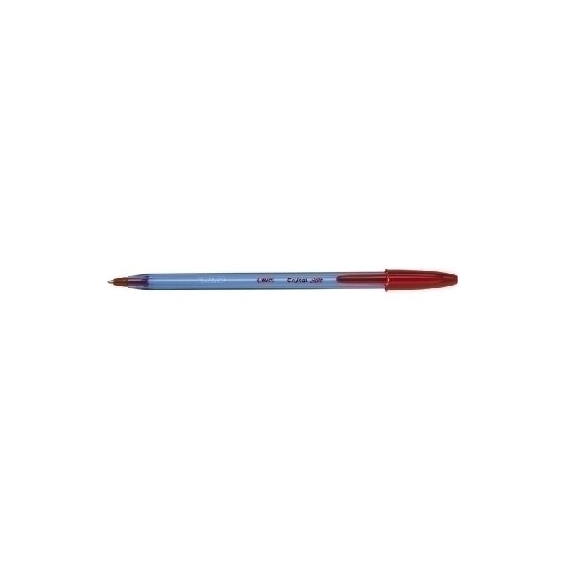 9185201-BOLIG.BIC CRISTAL  SOFT ROJO precio por 50 unidades