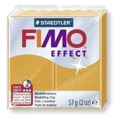8020-11-PASTA MODELAR FIMO EFFECT METALICO ORO precio por 6 unidades